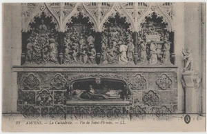 Postal vintage de la catedral de San Firmin de San Firmin de la década de 1910 Amiens Francia - Imagen 1 de 2