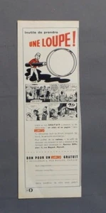 PUB PUBLICITE ANCIENNE ADVERT CLIPPING 171017 LIVRE RECORD OFFRE ISNOGOUD SABOUM - Picture 1 of 1