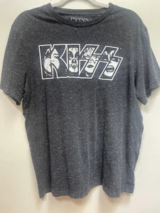 KISS Band Tee shirt 2016 Size Large Gray Speckled Color Great Condition - Picture 1 of 4