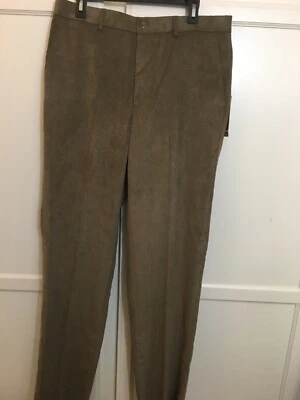 Pantalón de pana para hombre Linea Naturale caqui micro poli nailon talla 34R Foto 1 de 4