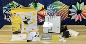 Bernette Funlock B42 Overlock Coverstitch Machine -Open Box, Fully Serviced! - Picture 1 of 5