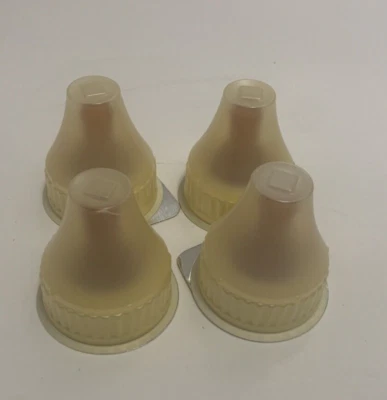Lot 4 Vintage Enfamil Cross Cut Bottle Nipples 1970 Disposable SEE DESCRIPTION - Image 1 of 3