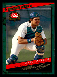1994 Post Cereal Mike Piazza HOF Rookie Star #1 Los Angeles Dodgers NM-MINT