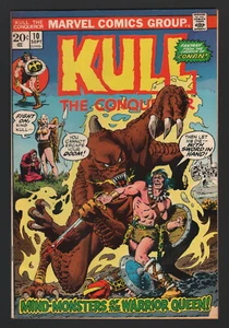 KULL, THE CONQUISTADOR #10, Marvel, 1973, en muy buen estado, ¡monstruos mentales de la reina guerrera! - Imagen 1 de 1