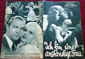 JEAN HARLOW/Lee Tracy COVER + contents for IFK (1930's) movies Franchot Tone - Picture 1 of 3