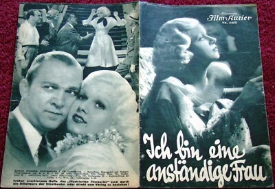 JEAN HARLOW/Lee Tracy COVER + contents for IFK (1930's)  movies    Franchot Tone - Image 1 of 3