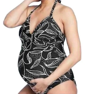 Isabel Maternity Halter One Piece Swimsuit Size D/DD-Large (606) - Picture 1 of 6