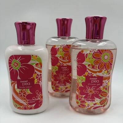 Bath & Body Works Sweet Pea Body Lotion & 2 Shower Gels - Image 1 of 4