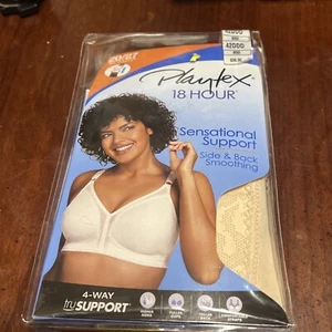 Playtex 18 Stunden klassischer BH OHNE BÜGEL 2027 42DDD - Bild 1 von 2