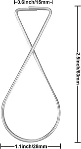 Ceiling Hook T-Bar Clips Drop Ceiling Tile Hooks for Hanging Sign Hangers 50Pack - Picture 1 of 8