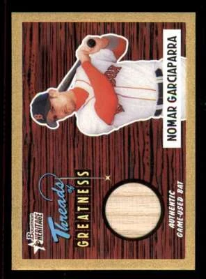 2004 Bowman Heritage Threads of Greatness Gold Nomar Garciaparra Relic #/55 t01 - Image 1 of 2