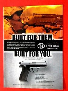 FNP M240 Maschinengewehr - Smith & Wesson 40 9 mm Original 2007 Print Ad 8,5 x 10,5" - Bild 1 von 7