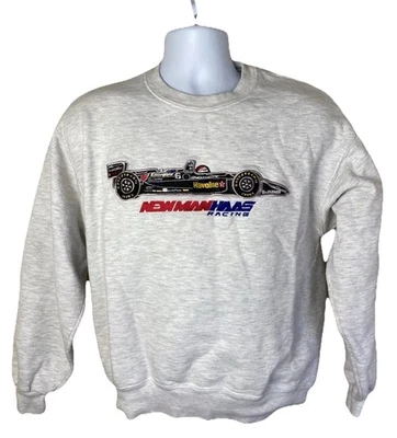 Sudadera De Colección Años 90 NewmanHAAS Racing Indy Car Team #6 Gris Para Hombre Talla Mediana Foto 1 de 4