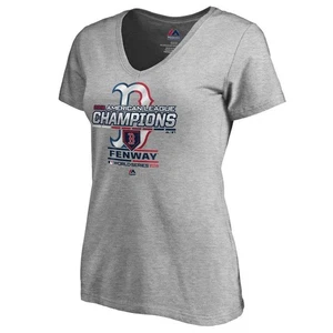 NEU DAMEN MAJESTIC BOSTON RED SOX 2018 AMERICAN LEAGUE CHAMPIONS SHIRT XL - Bild 1 von 1