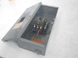 Q0403L60 + MJ-867 Square D Heavy Duty Safety Box Switch + Breaker (Used Tested) - Picture 1 of 12