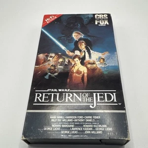 Star Wars Return of The Jedi 1986 VHS CBS Fox Video Red Label Hi-Fi Stereo Movie - Foto 1 di 4