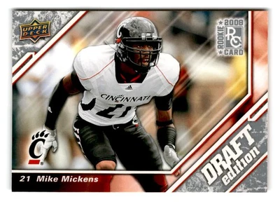 2009 Mike Mickens Upper Deck Draft Edition Rookie - Cincinnati Bearcats - Image 1 of 2