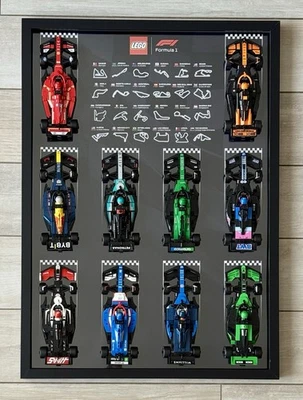 50x70cm Exhibition Frame for LEGO F1 Speed Champions - BLACK - Image 1 of 4