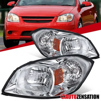 Fit 2005-2010 Chevy Cobalt 07-09 Pontiac G5 Headlights Lamps Assembly Left+Right - Image 1 of 4