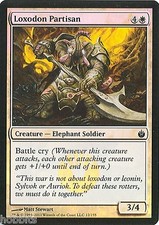 MTG - Mirrodin Besieged - Loxodon Partisan - 2X - Foil - NM