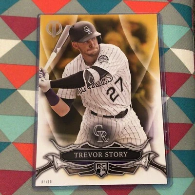 Trevor #16R-5 Rockies RC Rookie 2016 Topps Tribute 5X7 Gold Version 07/10 Made - Image 1 of 3