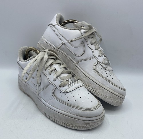 Scarpe da ginnastica Nike Air Force 1 AF1 UK 5 EU 38 ragazzo ragazza donna pelle bianca buone