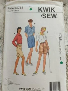 Pantalones Cortos y Camisas Kwik Sew 2765 Vintage Misses Patrón Talla XS-S-M-L-XL - Imagen 1 de 2