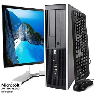 HP i5 Desktop Computer PC, up to 16GB RAM, 2TB SSD, 22" LCD, Windows 10 Wi-Fi - Picture 1 of 17