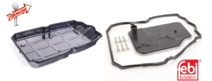 MERCEDES BENZ Auto Transmission Oil Pan+Filter+Gasket Set GENUINE+FEBI NEW - Picture 1 of 6