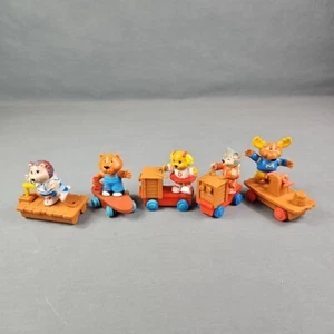 Vintage TOMY 1984 Get Along Gang 2" PVC Figures Lot of 5 Characters Wind Up Toy - Picture 1 of 13