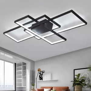 59W LED Deckenleuchte Dimmbar Deckenlampe Wohnzimmer Fernbedienung Kronleuchter - Bild 1 von 10