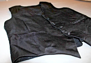Italo Ferretti 100% Silk Men's Tuxedo Vest XL Black - Picture 1 of 6