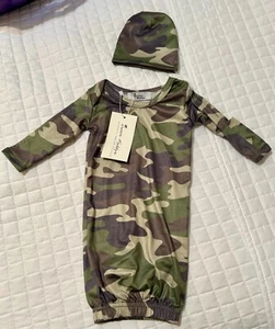 Nuevo traje de camuflaje para bebés/niñas recién nacidos 2 piezas - Imagen 1 de 4
