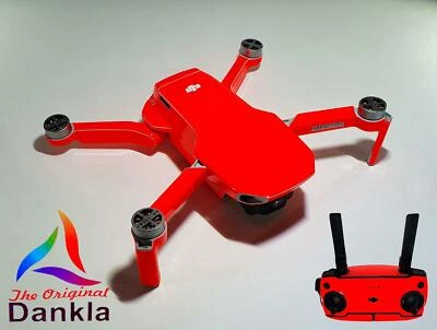 DJI MAVIC MINI - SKIN - NEON ROT -  / Folie / Decal / Wrap / Drohne / Zubehör - Bild 1 von 4