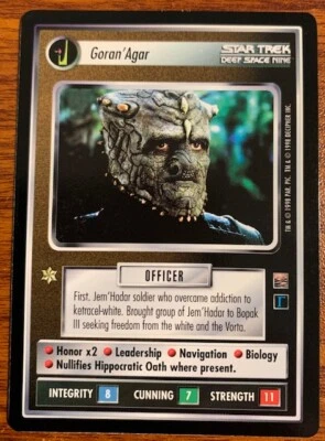 1998 Decipher Star Trek The Dominion Goran'Agar Free Shipping - Image 1 of 2