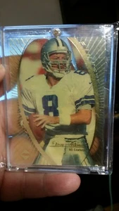 1997 Collector's Edge Extreme Finesse Cowboys Football Card #1 Troy Aikman - Picture 1 of 2