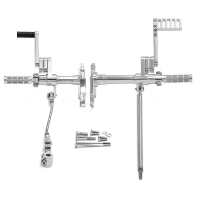 Polished Forward Controls Sportster XL XLH 883 1200 Custom Hugger Deluxe 1987-03 - Image 1 of 4