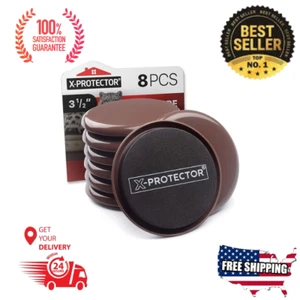 Möbelgleiter für Teppich X-PROTECTOR - 8 STCK. Beste schwere bewegliche Pads 3 1/2" - Bild 1 von 7