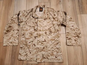 American Apparel Navy US Marine Corps Desert Camo Military Jacket Size Small - Picture 1 of 11