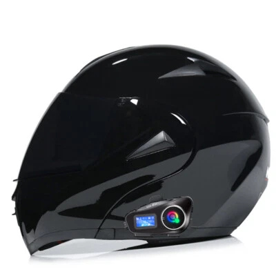 Bluetooth Motorcycle Helmet Intercom Headset Modular Motor Helmets DOT Approved  - Image 1 of 4