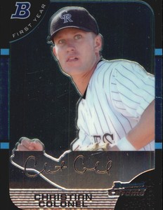 2005 Bowman Chrome Baseball Card #295 Christian Colonel RC