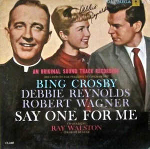 Album LP autografato firmato a mano DEBBIE REYNOLDS "SAY ONE FOR ME" - Foto 1 di 2