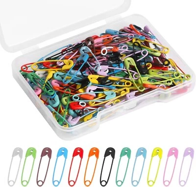 Safety Pins 27mm – Assorted 7 Colors, 40–1000pcs Per Pack for Sewing & Craft - Image 1 of 4