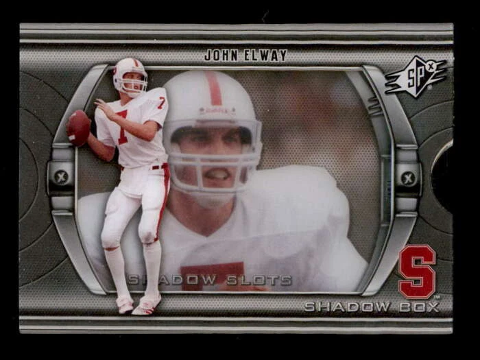 JOHN ELWAY 2012 UD SPX #SB-JE STANFORD COLLEGE SHADOW BOX CARD SP BF1497 - Image 1 of 1
