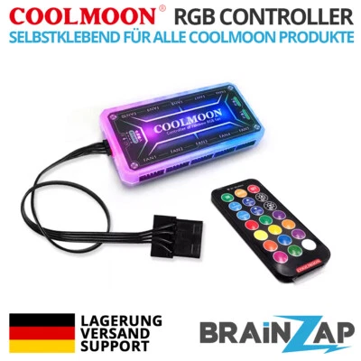 COOLMOON RGB Controller - für Gehäuse Lüfter Case Fan - incl. Fernbedienung - Bild 1 von 4