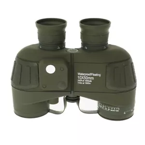 Rangefinder 10X50 binoculars Compass green Waterproof Hunting  Bird Watching - Picture 1 of 7