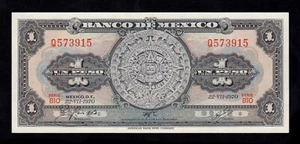 F.C. MEJICO MEXICO , 1 PESO 1970 , S/C ( UNC ) , P.59l . - Imagen 1 de 2