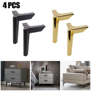 4pcs Furniture Legs Metal,for Sofa Bed Cabinet Coffee Table Feet Chair Desk Foot - Picture 1 of 40
