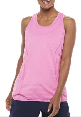 Women’s Tek Gear Small Tank Top DryTek Gym Workout NWT Wicking Open Back Pink - Image 1 of 4