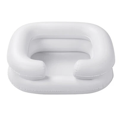 Portable Inflatable Shampoo Bowl Foldable In Bed Hair Washing Hair Cuts F5M8 - Image 1 of 4